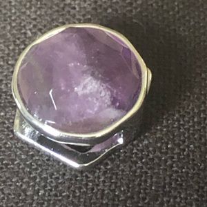 KEEP Collective round stone. Amethyst.